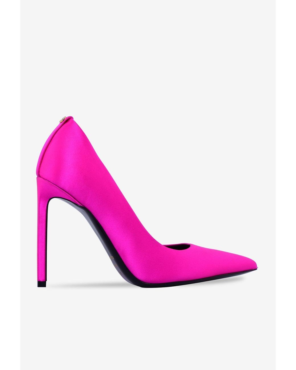 Tom Ford 105 Classic Pointed Satin Pumps in Pink Lyst