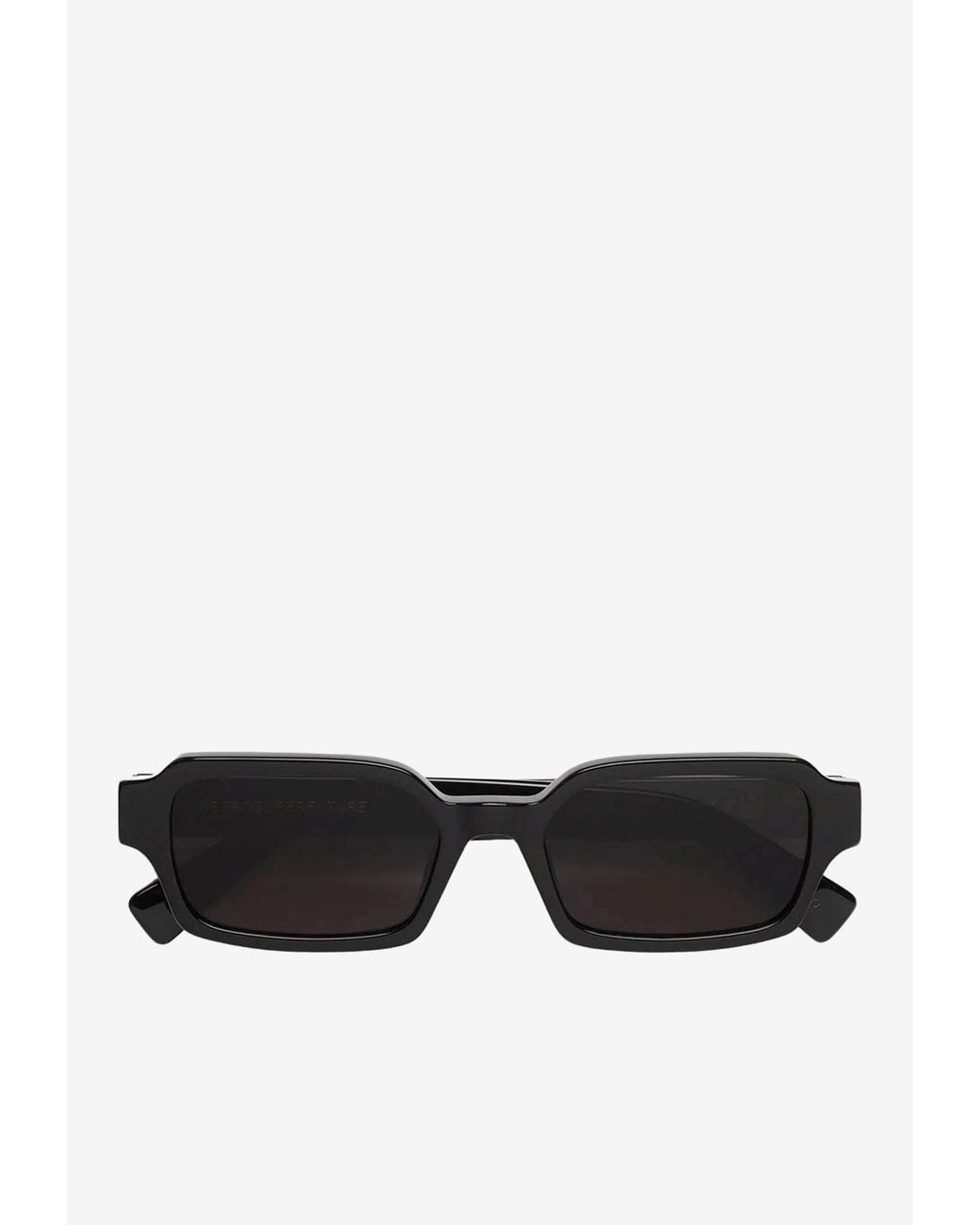 Retrosuperfuture Black Carino Rectangular Sunglasses for men
