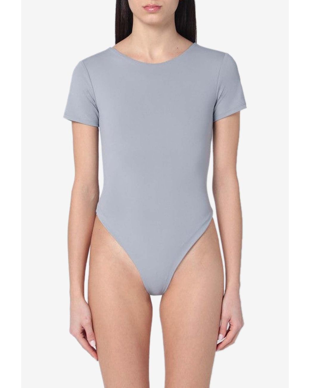 Entire studios Blue Basic Crewneck Bodysuit
