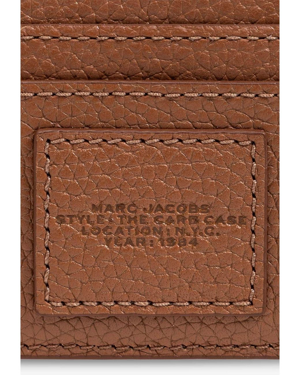 Marc Jacobs White Grained Leather Cardholder