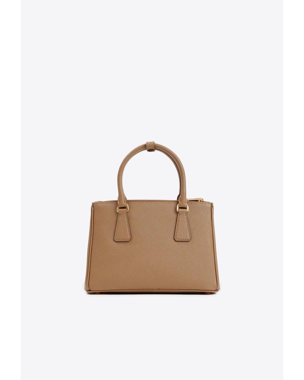 Prada Prada Galleria Saffiano Mini Leather Top Handle Bag (Top Handle)