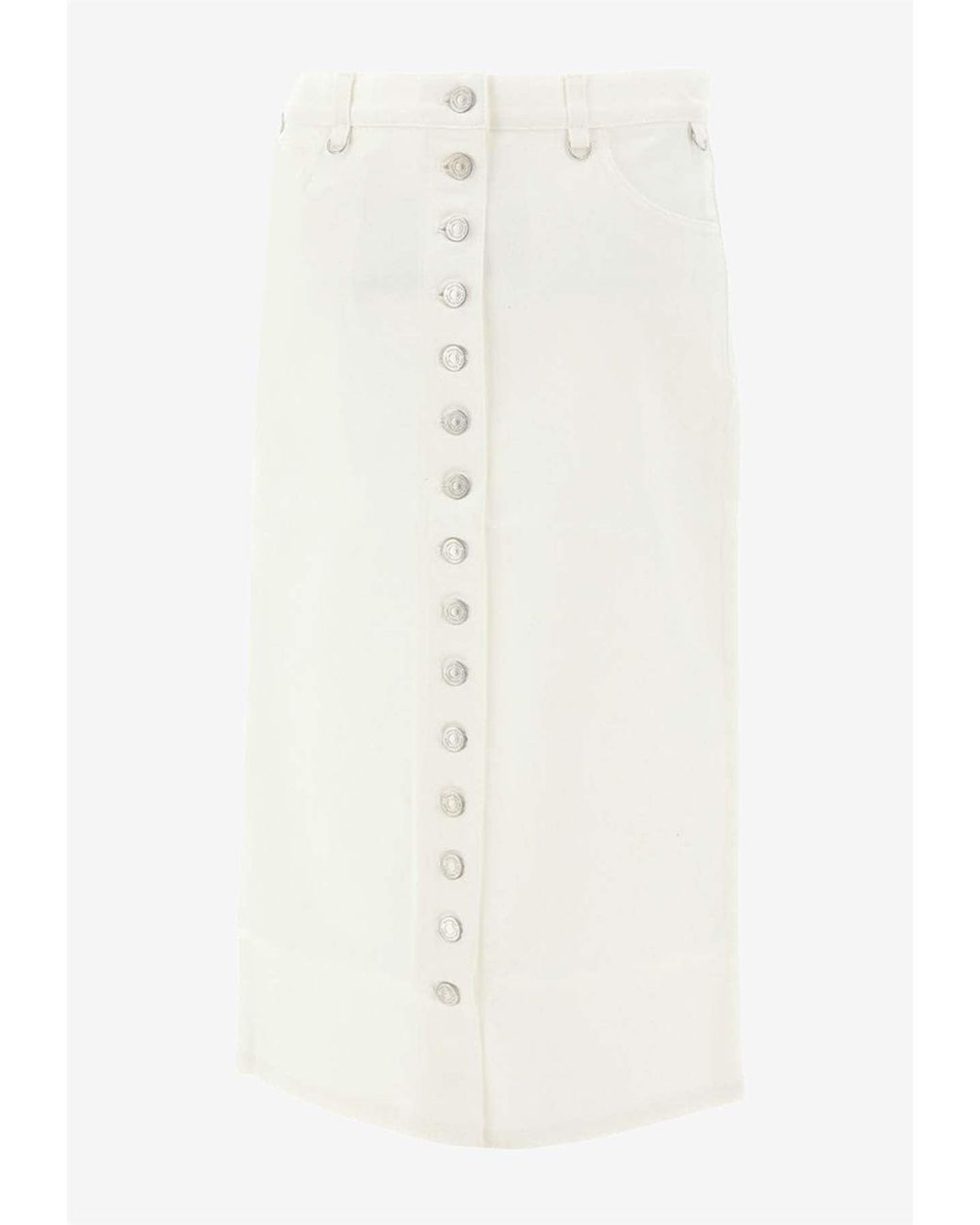 Courrèges Blue Multiflex Denim Miniskirt