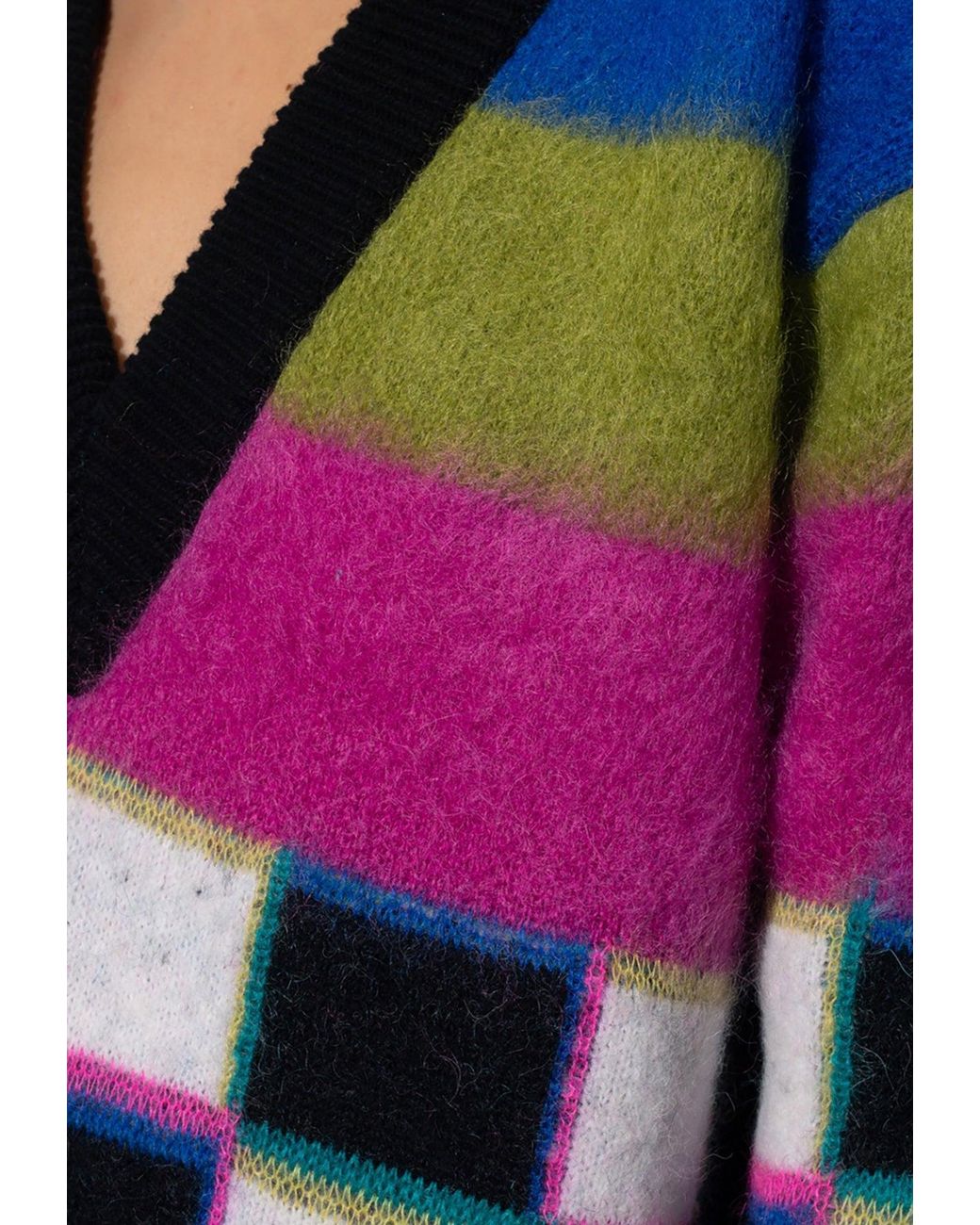 Dolce & Gabbana Multicolor Graphic Pattern Wool Sweater