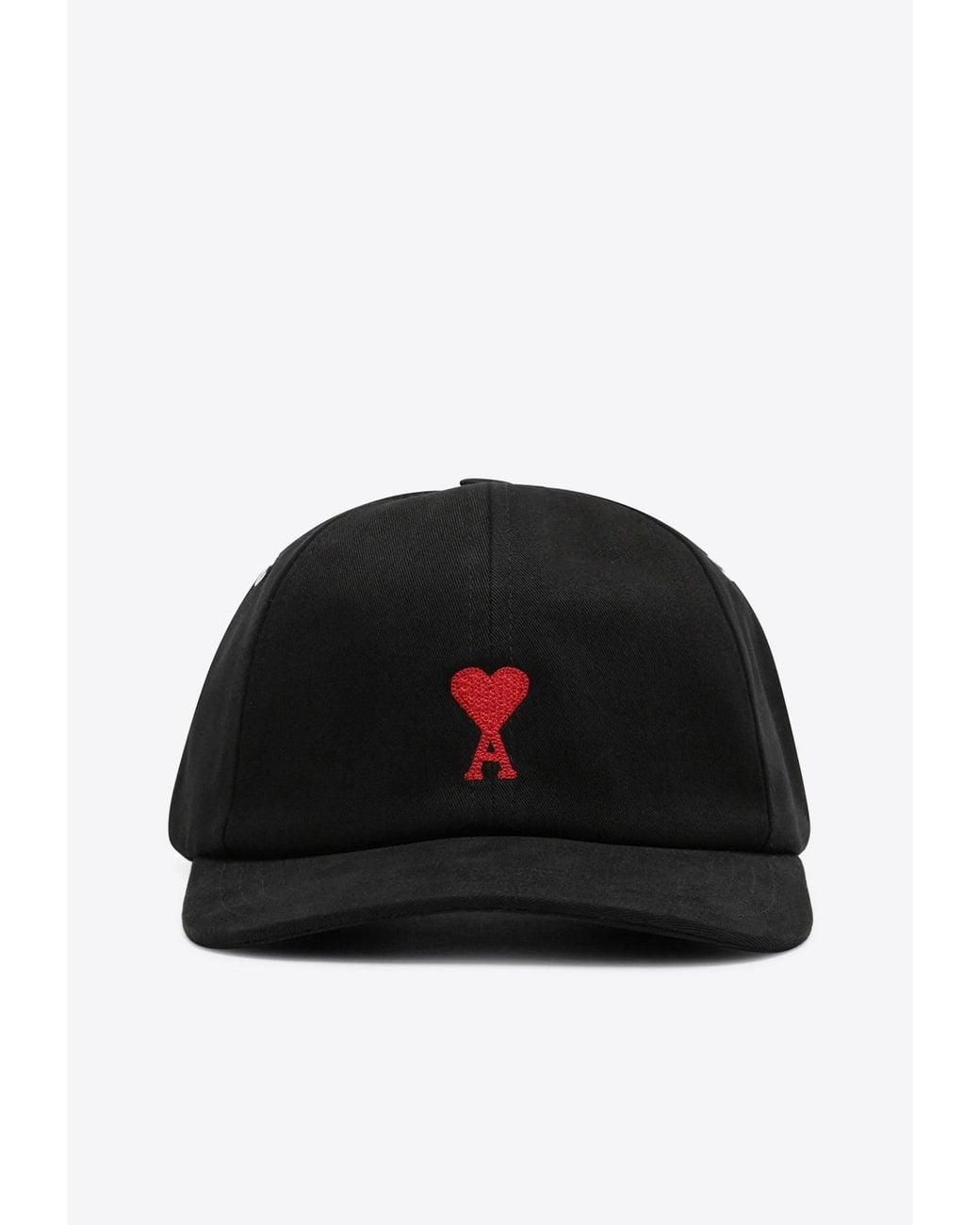AMI Black Ami De Coeur Baseball Cap for men
