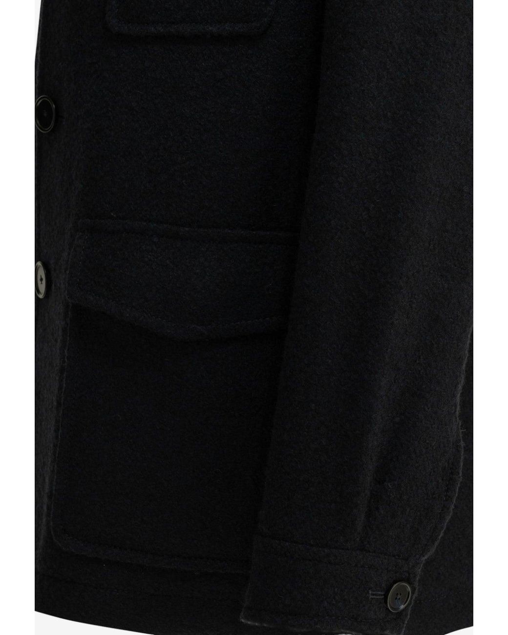 Tagliatore Black Milton Field Jacket for men