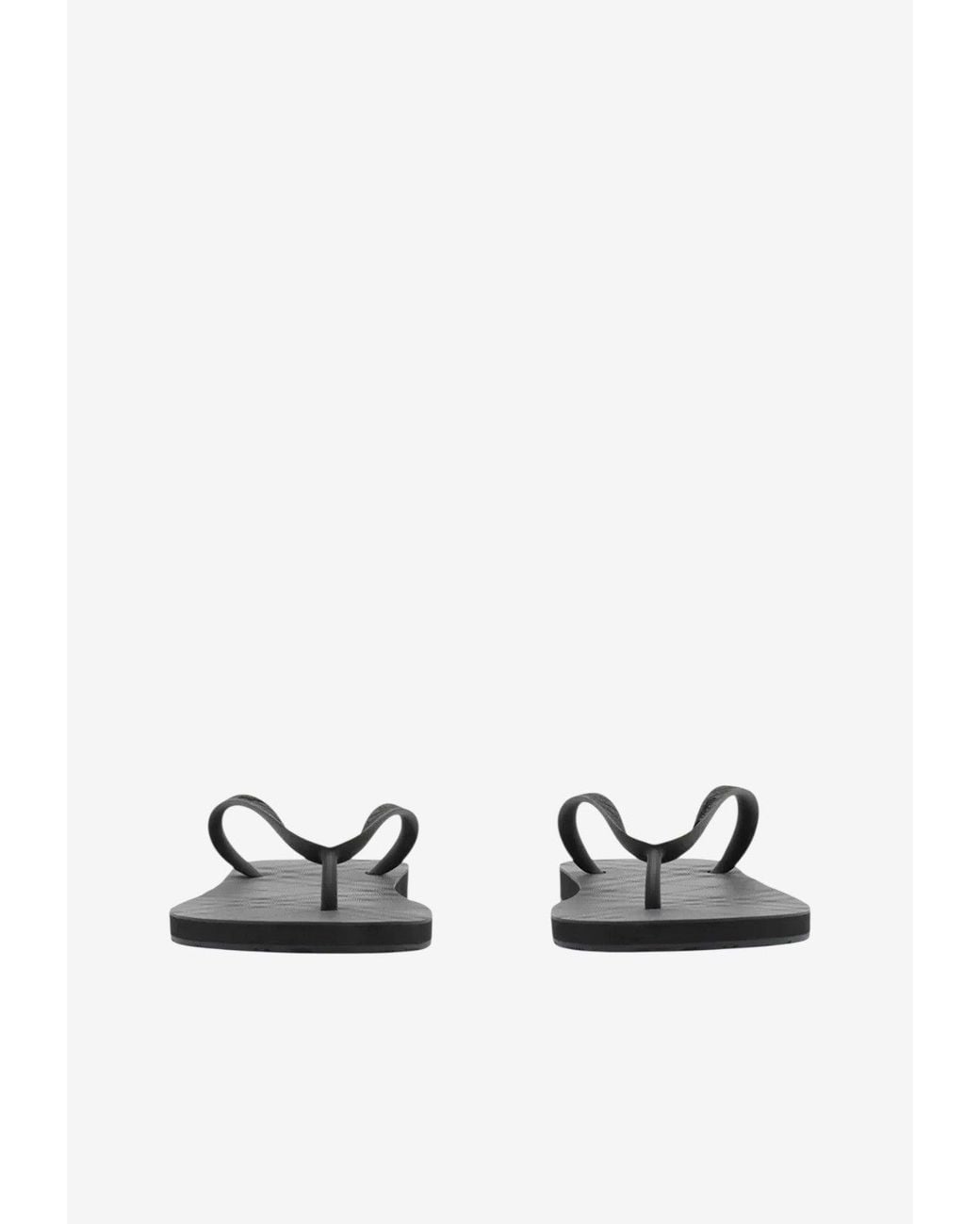 Burberry White Haze Check Flip-Flops for men