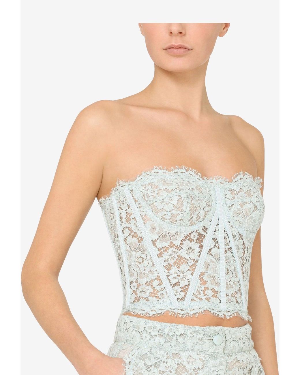 Dolce and gabbana lace top hot sale