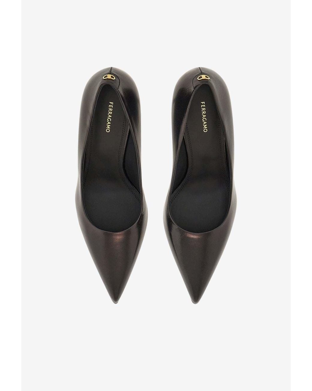 Ferragamo Black Heeled Shoes Elydea