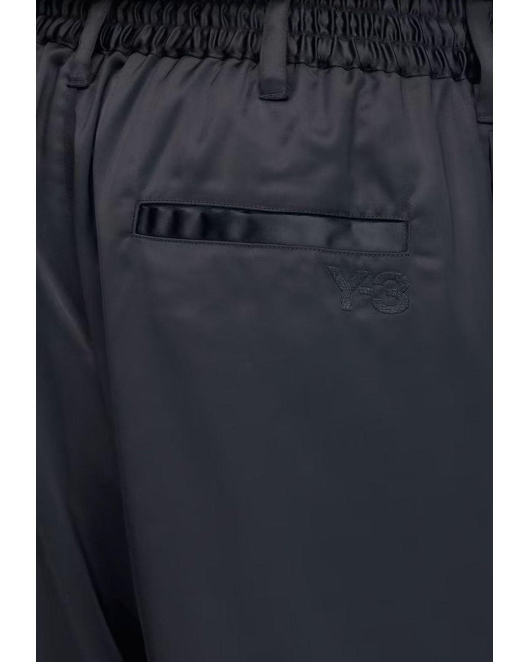 Y-3 Blue Iconic Side Stripes Pants for men