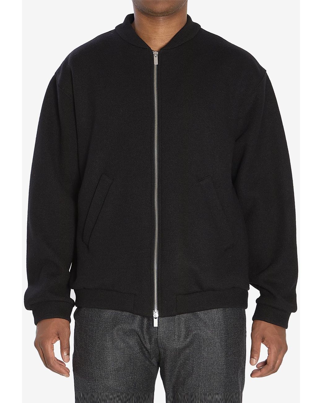 Barena Black Gabier Lanoso Zip-Up Jacket for men