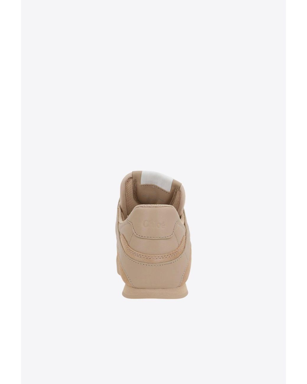 Chloé Natural "Kick" Sneakers