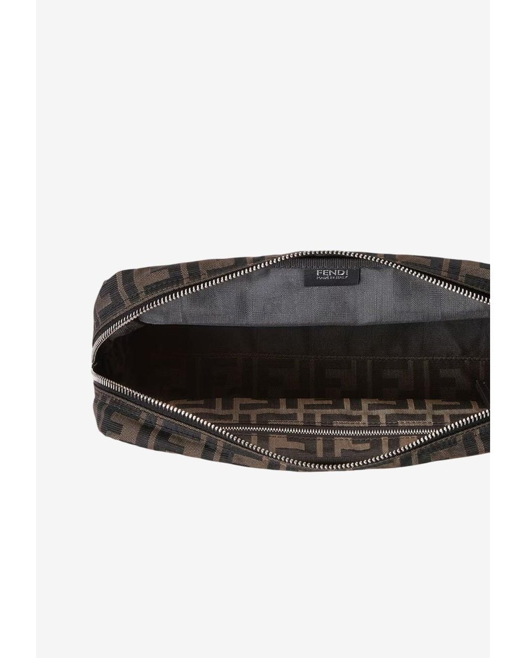 Fendi White Micro Toiletry Pouch for men