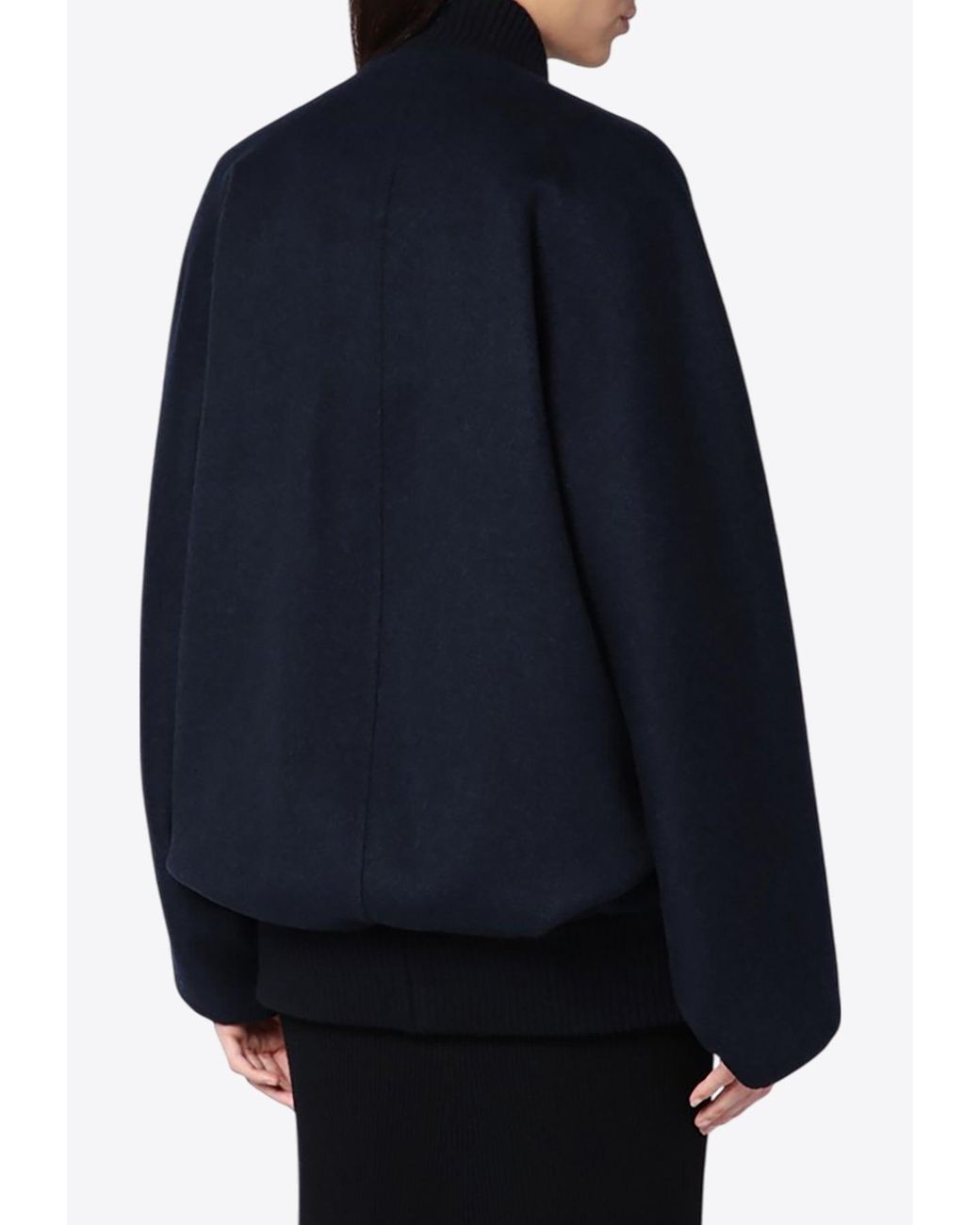 ジャケット Max Mara Blue cashmere cape bomber jacket Max Mara Zenone Cashmere Cape Bomber Jacket in Blue | Lyst