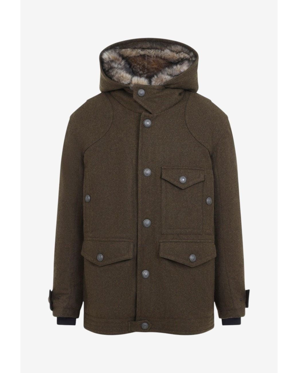 Moncler Brown Cooper Padded Jacket for men