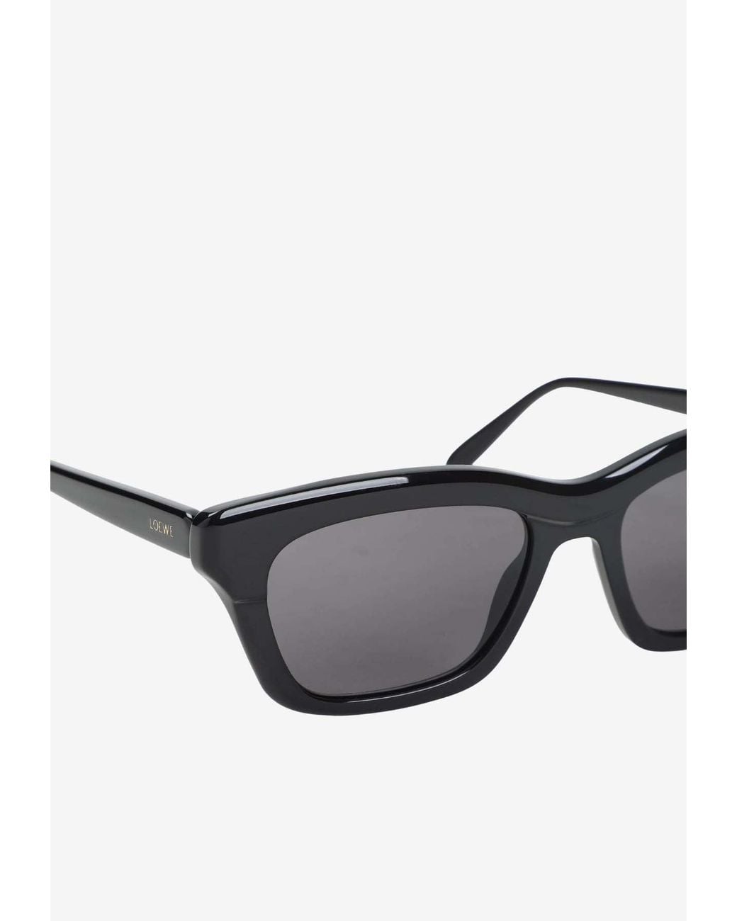 Loewe Gray Sigma Slim Rectangular Sunglasses