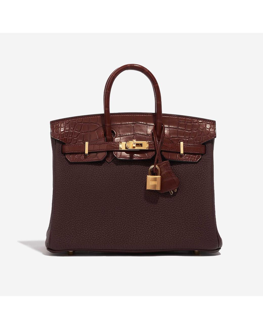 Birkin Touch 25 Togo / Matte Alligator Vert Cypress