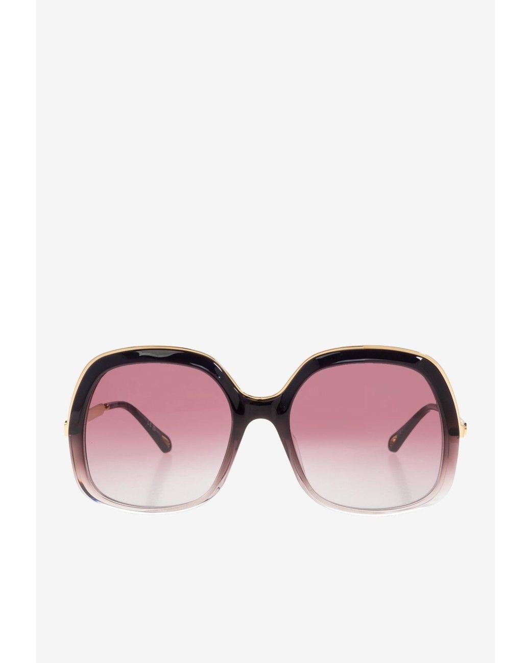 Chloé Pink Leia Round Sunglasses