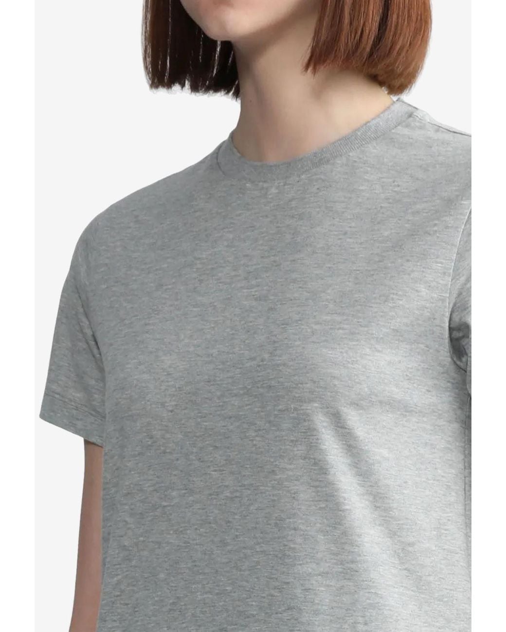 Thom Browne Gray Name Tag Patch T-Shirt