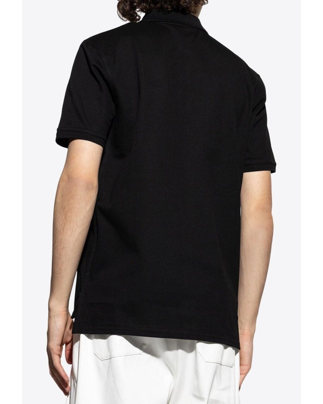 Givenchy Black Logo Patch Polo T-Shirt for men