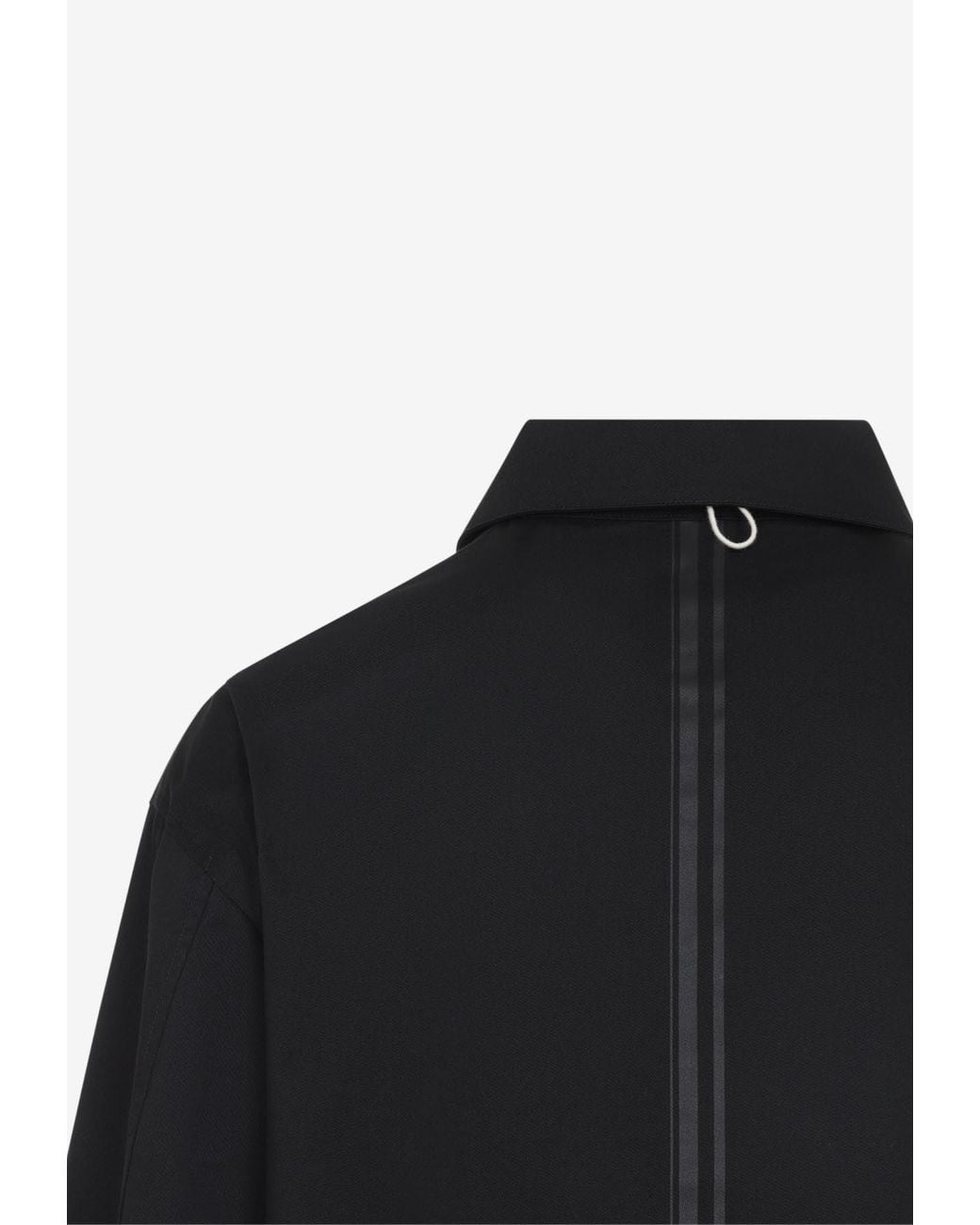 Mordecai Blue Layered Zip-Up Jacket With Straps for men