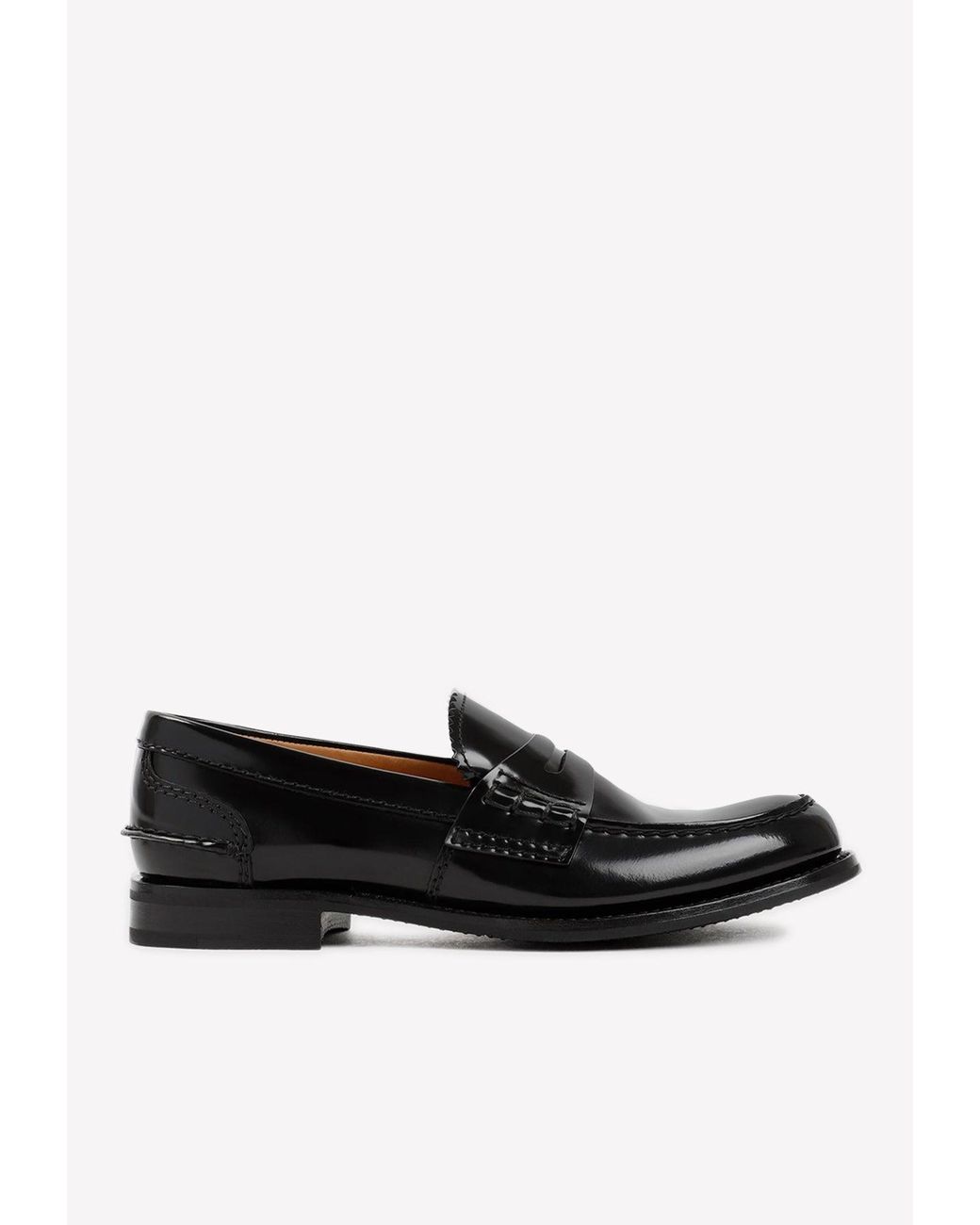 Church's Pembrey Loafers In Polished Leather in Black | Lyst