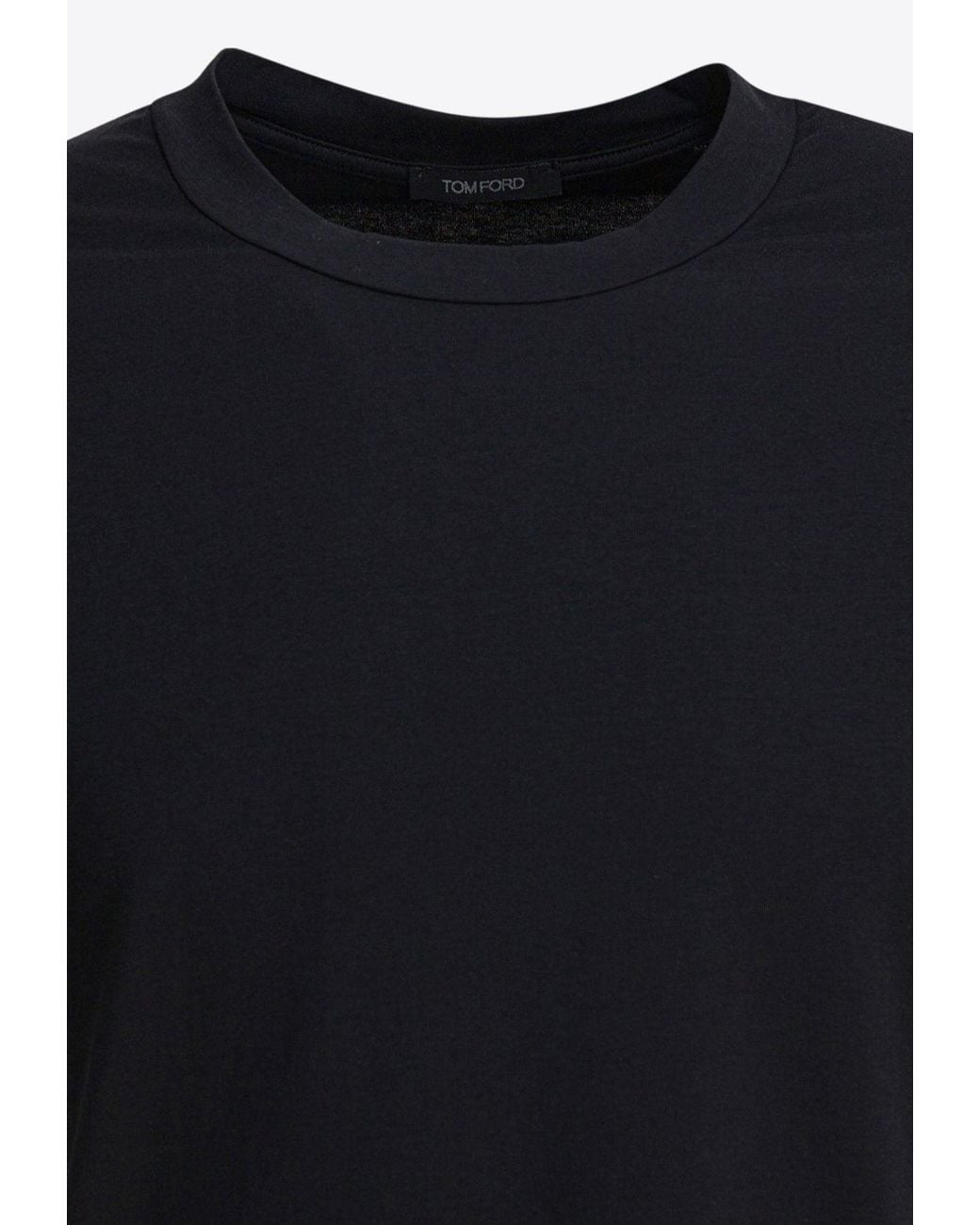 Tom Ford Black Basic Crewneck T-Shirt for men