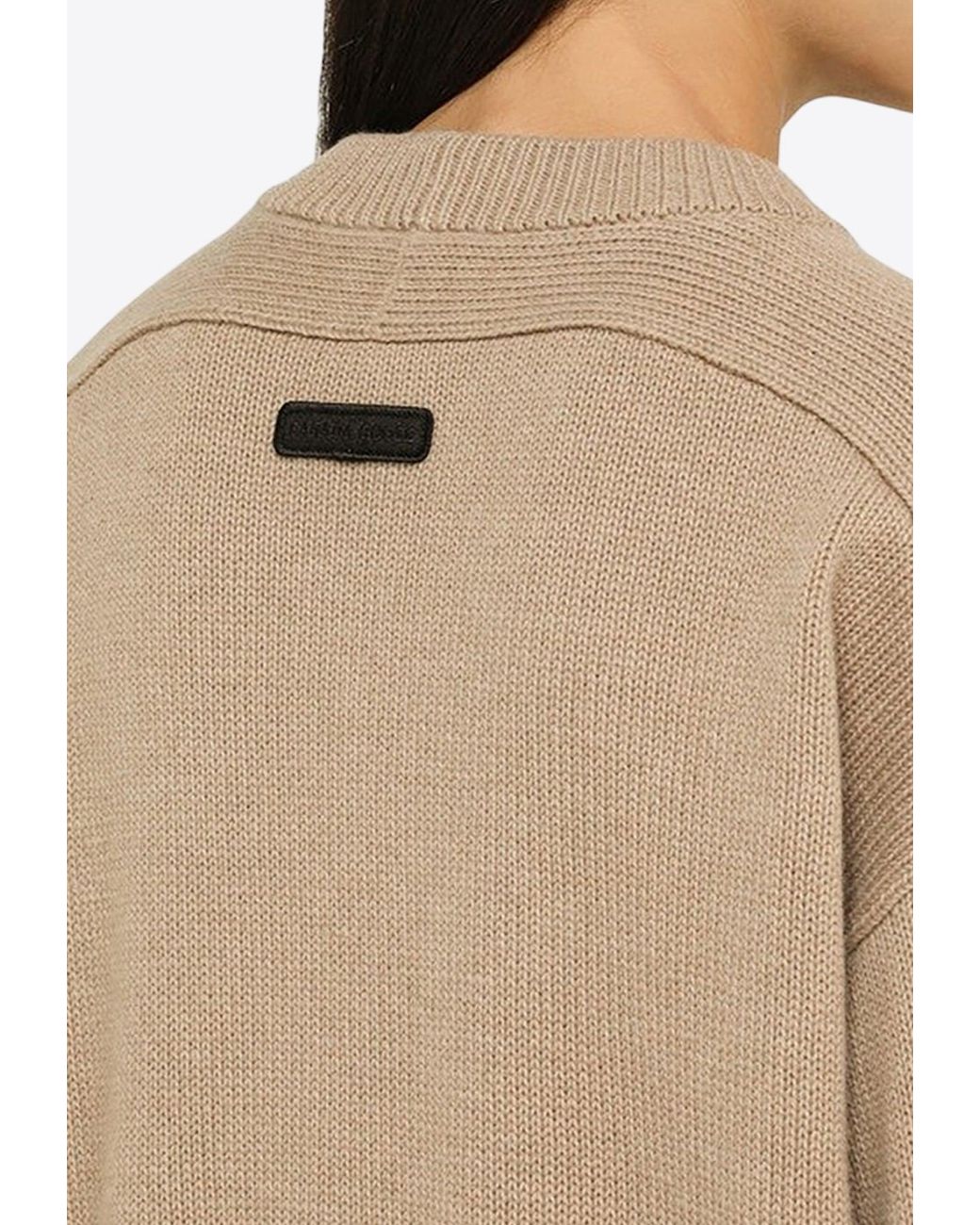 Canada Goose Wool Crewneck Sweater in Natural | Lyst