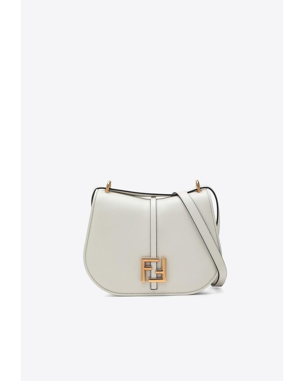 Fendi C'mon Medium White Shoulder Bag | Lyst