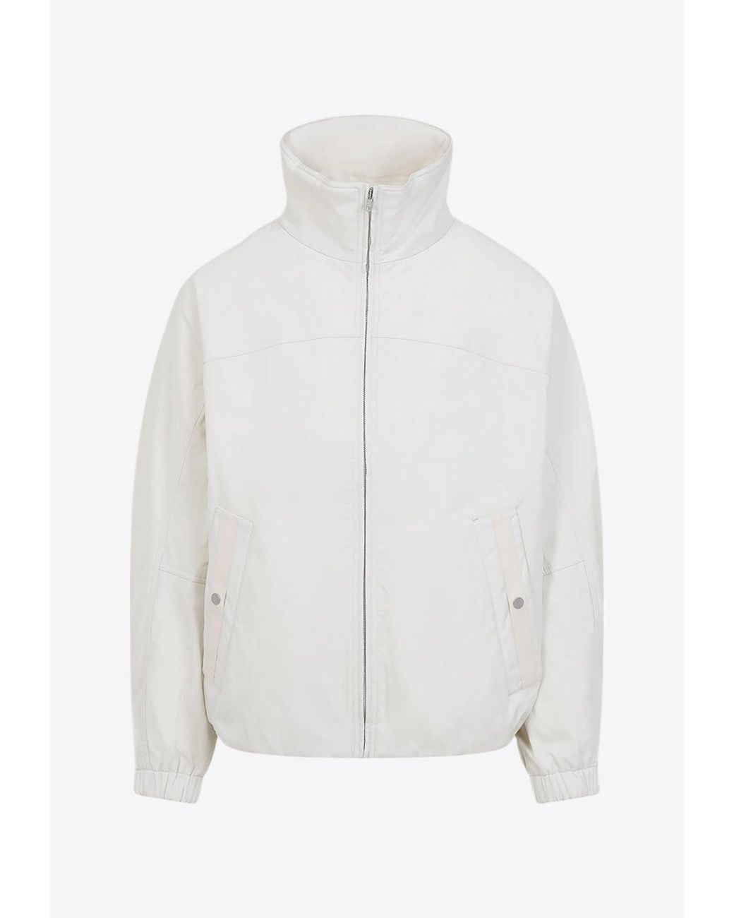 Mordecai White Barakuta Zip-Up Jacket for men