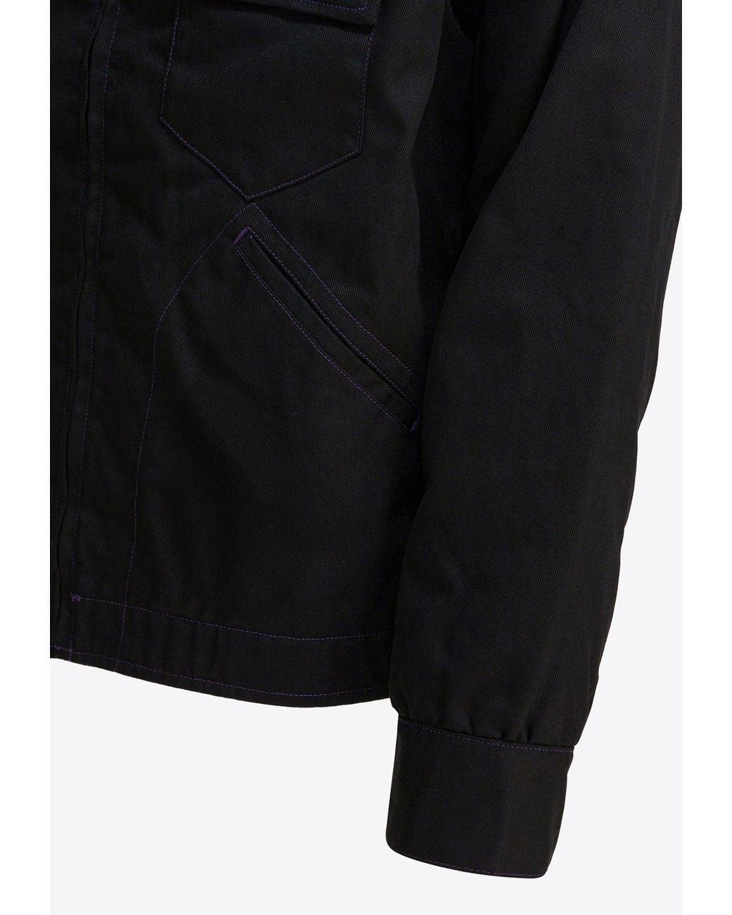 Needles Blue Pe/C Zip-Up Lightweight Jacket for men