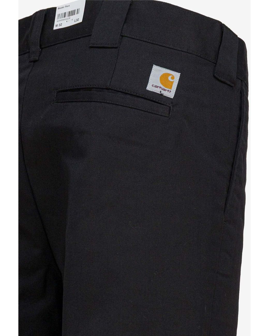 Carhartt Black Master Logo Patch Pants for men