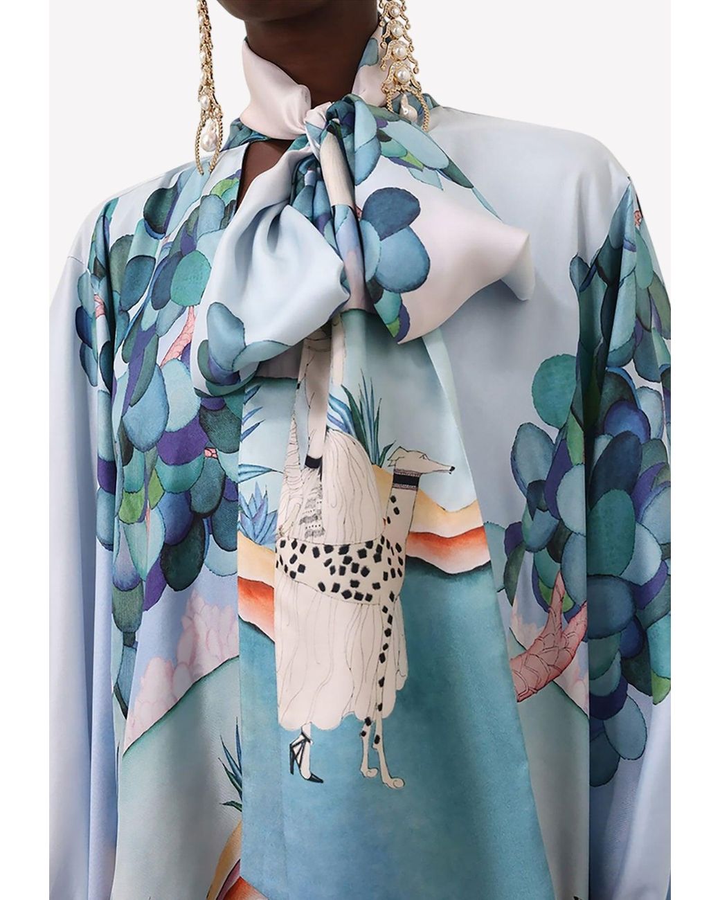 【送料&関税込】J.W. Anderson Printed Silk Mini Dress PRINTED V-NECK MINI DRESS – JW Anderson
