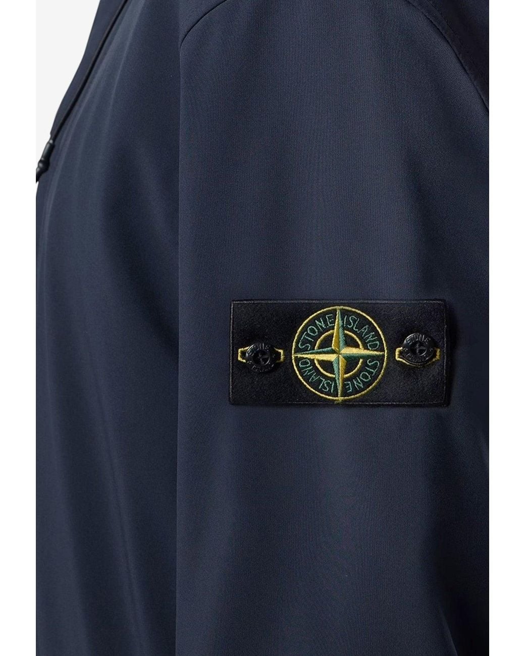 Stone Island Blue Soft Shell Technical Jacket for men