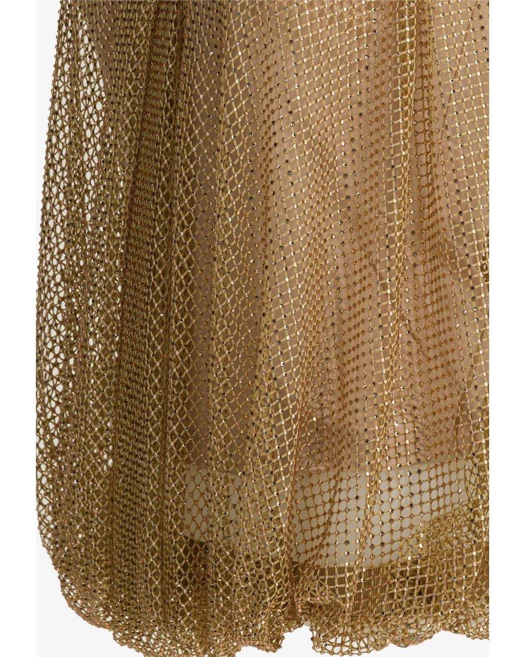 Sportmax Natural Transparent Knit Top