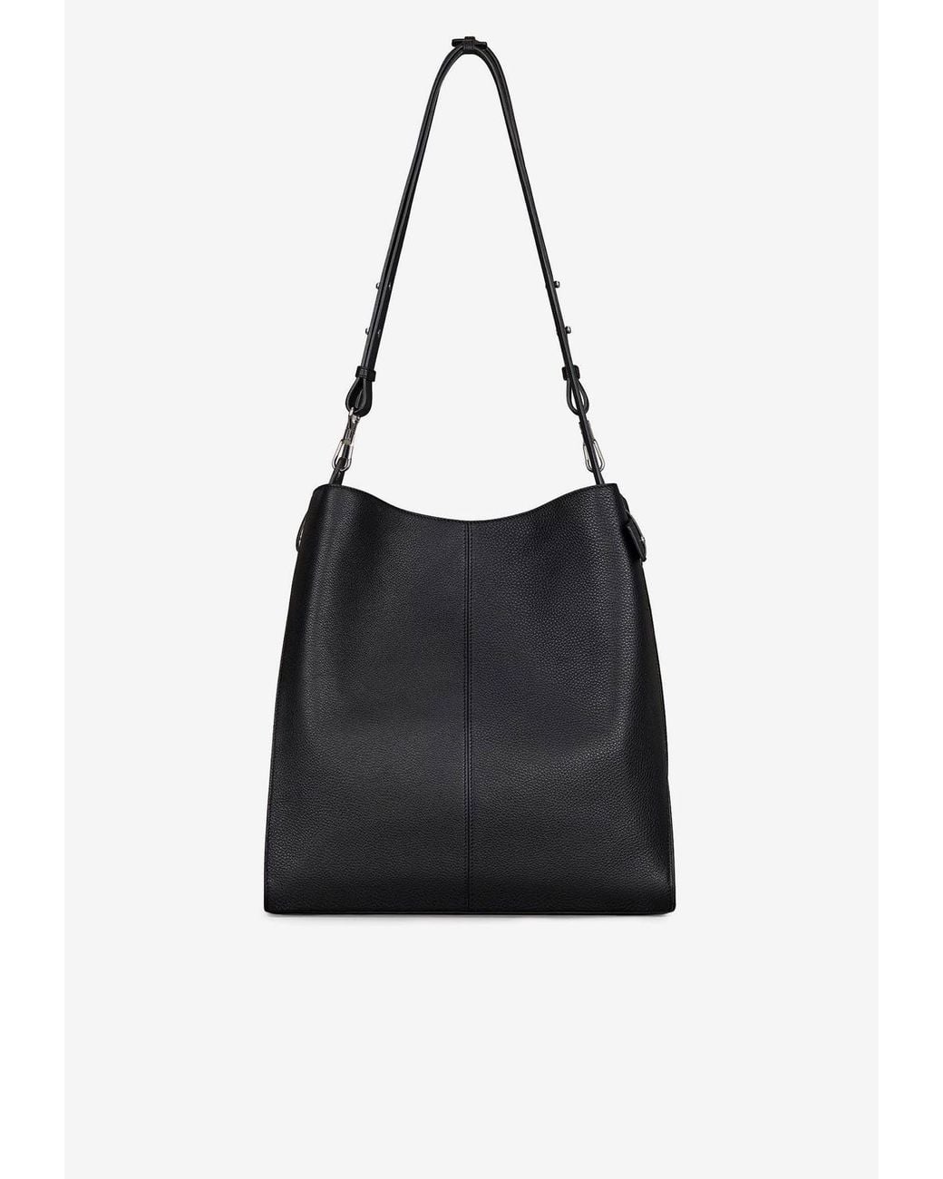 Givenchy Black Medium Grained Leather Belted Shoulder Bag for men