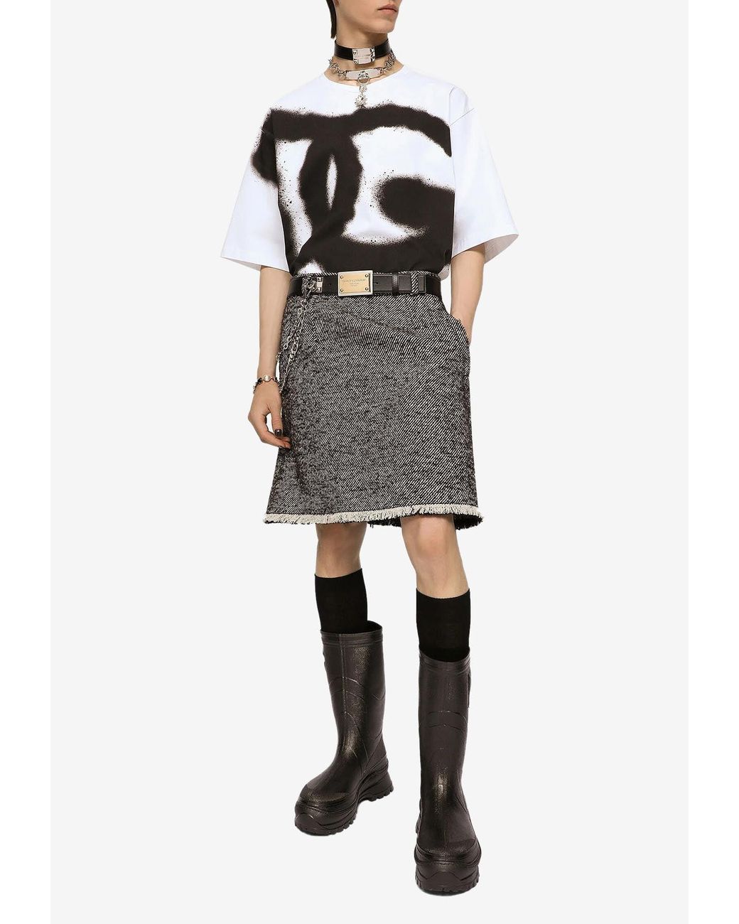 Dolce & Gabbana Spray Paint Logo T-Shirt for Men | Lyst Dolce & Gabbana Spray Paint Logo T-Shirt for Men | Lyst