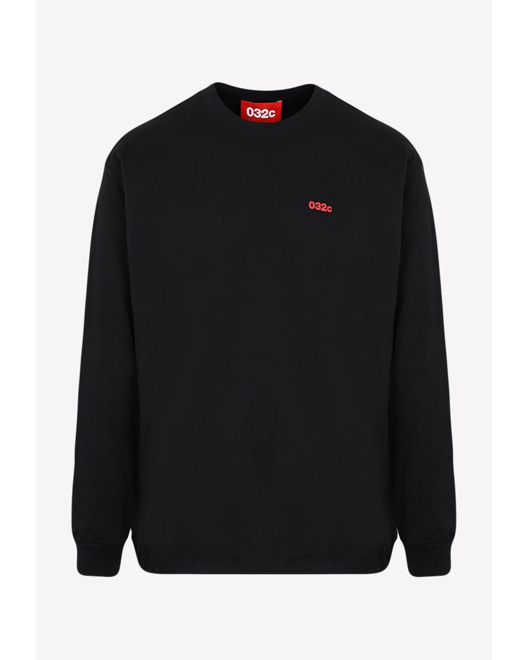 032c Twisted Long-sleeved Sweatshirt in Black for Men | Lyst