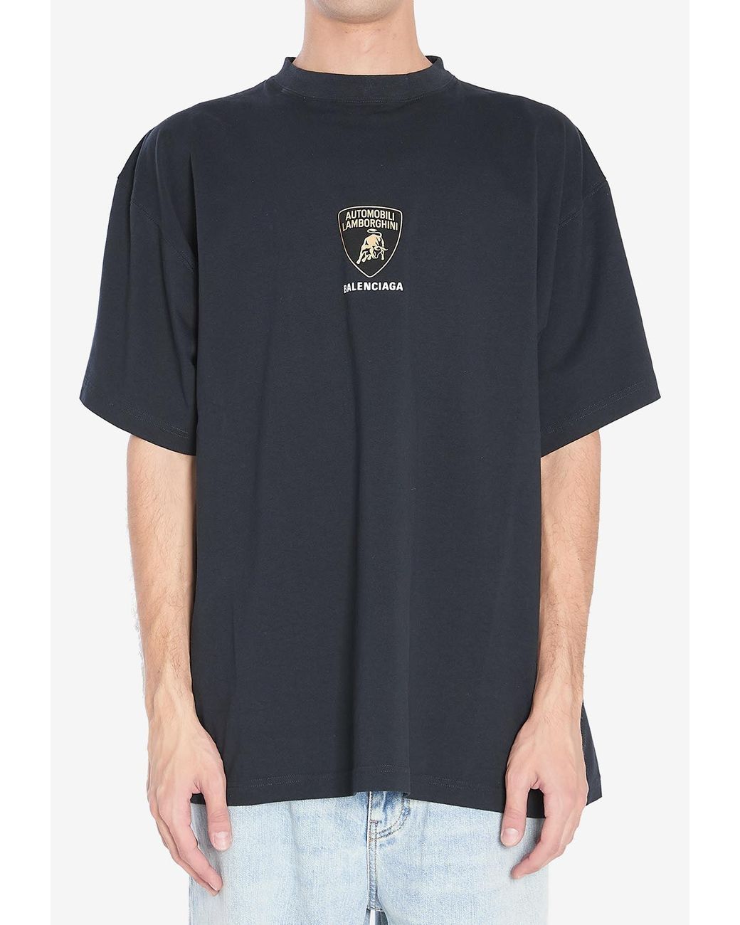 Balenciaga Automobili Lamborghini Oversized T-Shirt in Black for
