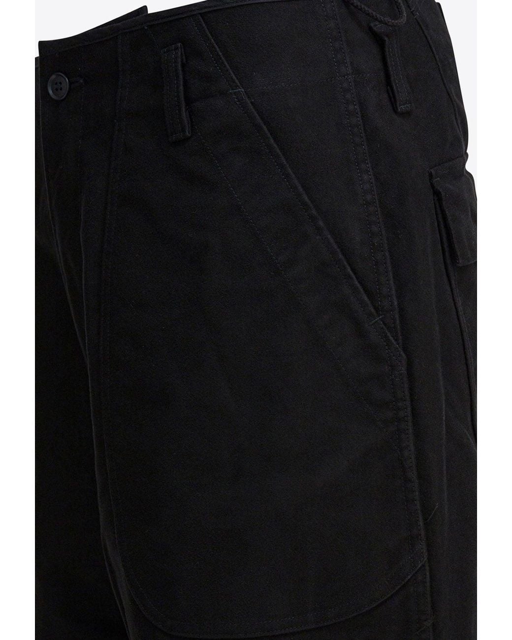 Needles Black Over Pants With Hem-Straps for men