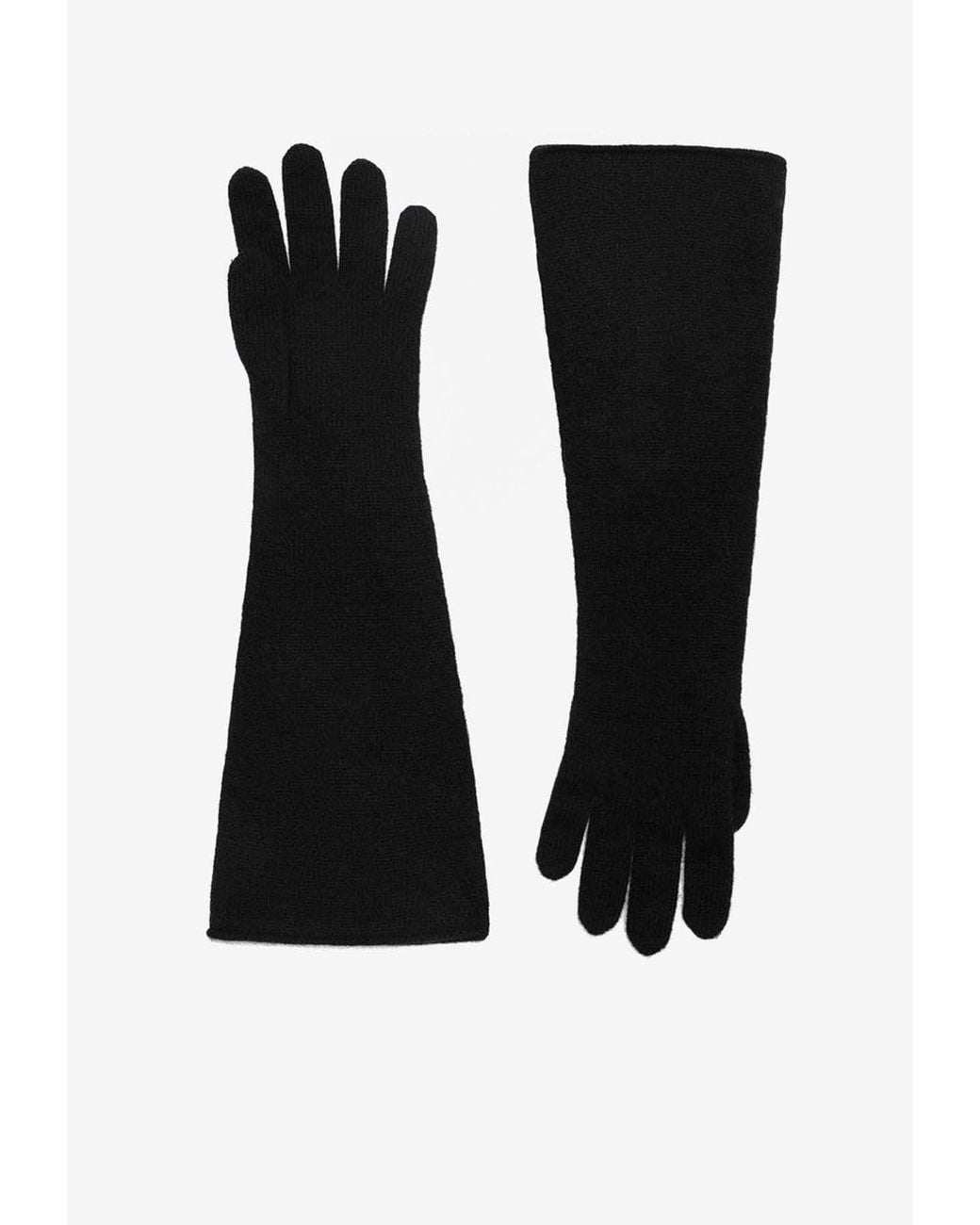 DARKPARK Black Cashmere Long Gloves