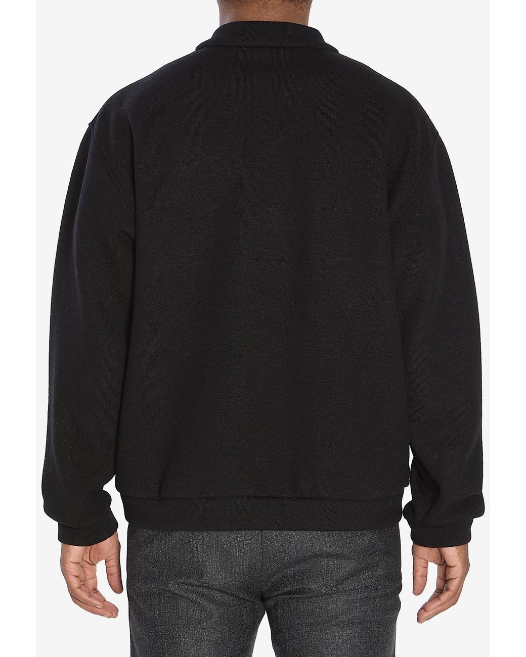 Barena Black Gabier Lanoso Zip-Up Jacket for men