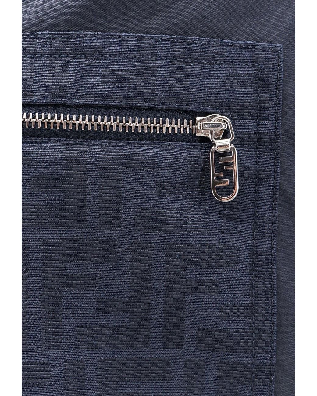 Fendi Blue Essential Bermuda Shorts for men