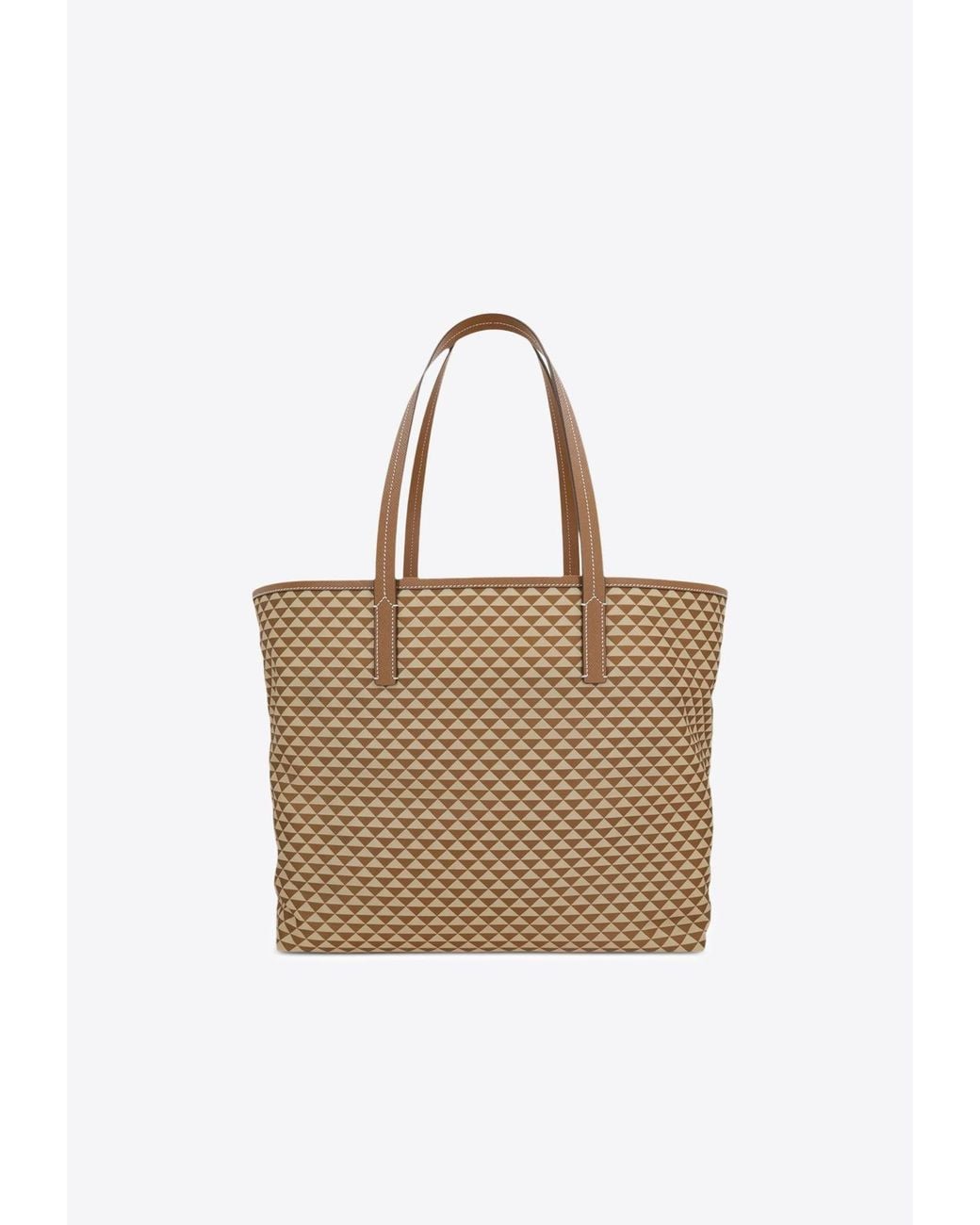 Prada Natural Re-Nylon Printed Tote Bag