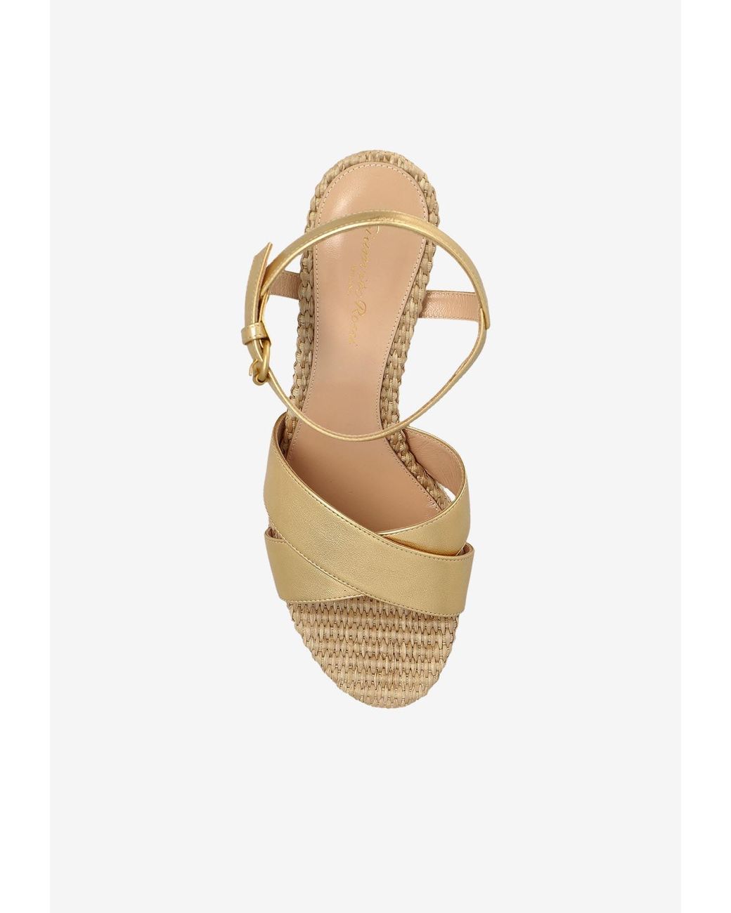 Gianvito Rossi Metallic Bebe Platform Sandals