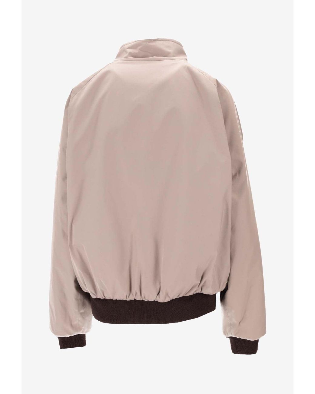 Miu Miu Pink Reversible Houndstooth Zip-Up Jacket