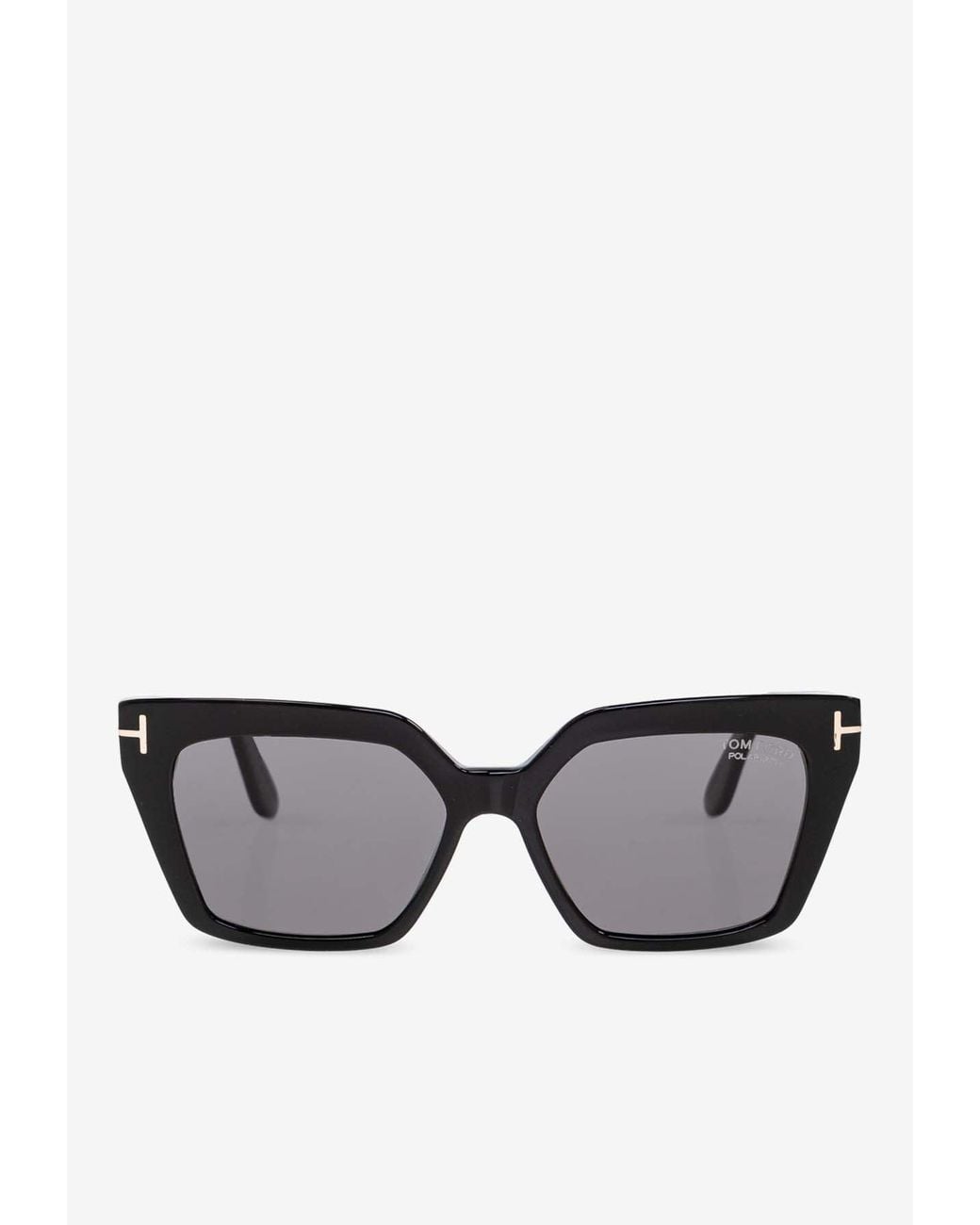 Tom Ford Gray Winona Rectangular Sunglasses