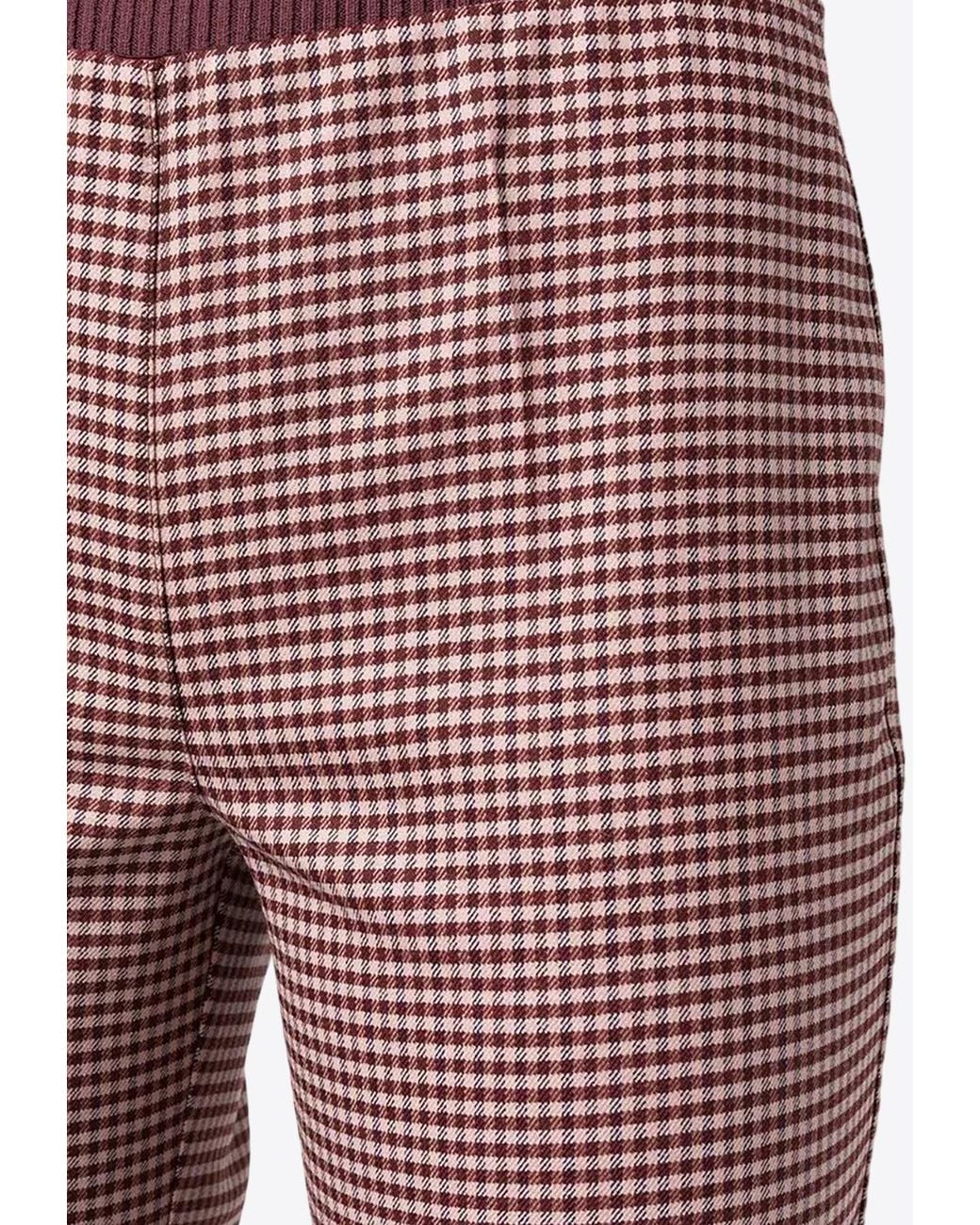 P.A.R.O.S.H. Houndstooth Flared Pants