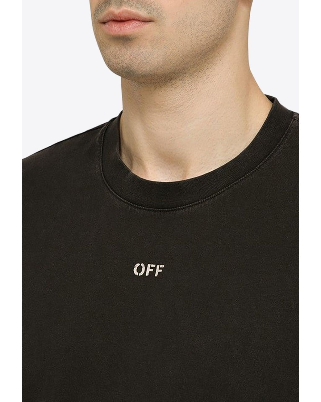 Off-White c/o Virgil Abloh Stamp Mary Print Oversized T