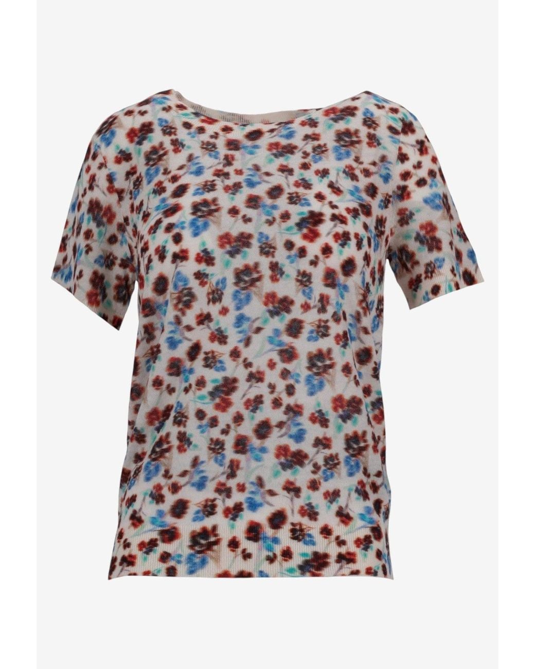 Paul Smith White Floral-Pattern Top