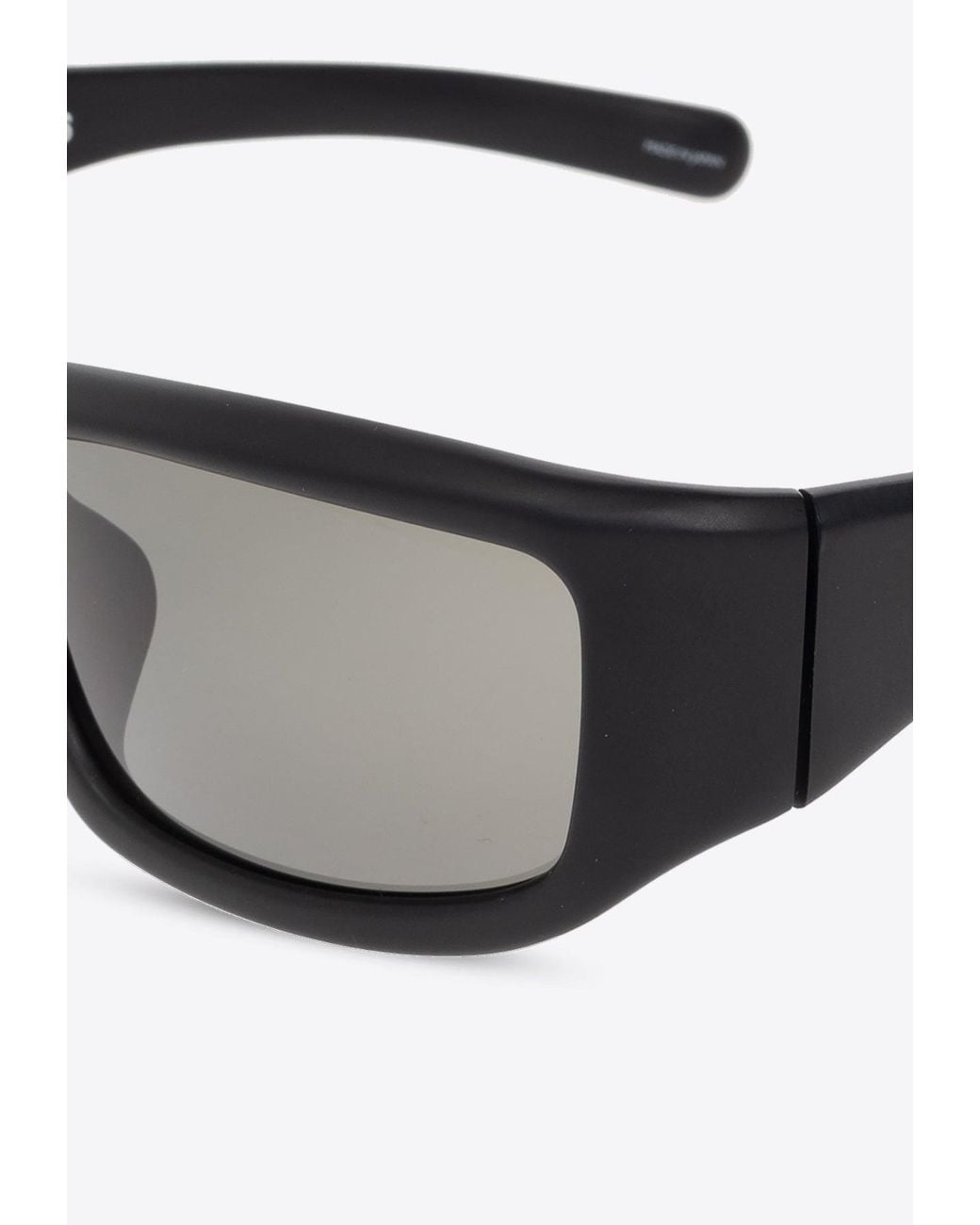Jacquemus Gray Aero Rectangular-Frame Sunglasses
